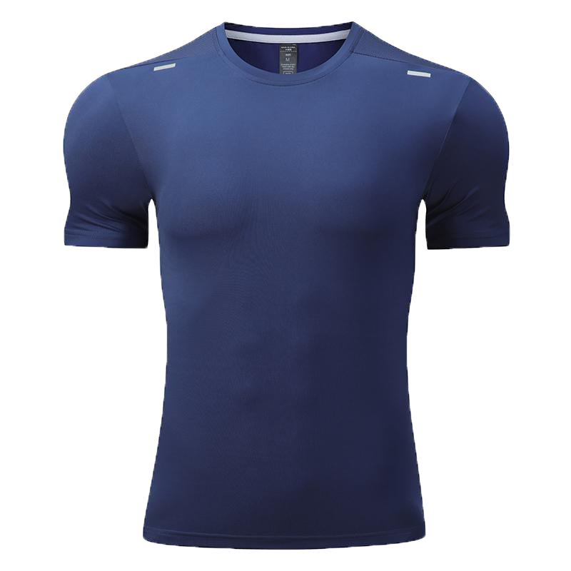 Mens Sports Fitness 88%polyester 12%spandex  T-shirt L-323132