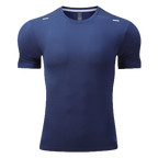 Mens Sports Fitness 88%polyester 12%spandex  T-shirt L-323132