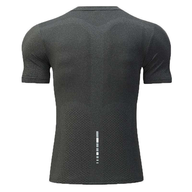 Mens Sports Fitness 88%polyester 12%spandex  T-shirt L-323132