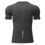 Mens Sports Fitness 88%polyester 12%spandex  T-shirt L-323132