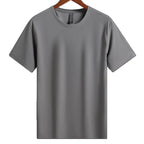 Mens Gym Training 88%nylon 12%spandex T-shirts L-323159 - Honfitwear