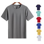 Mens Gym Training 88%nylon 12%spandex T-shirts L-323159 - Honfitwear
