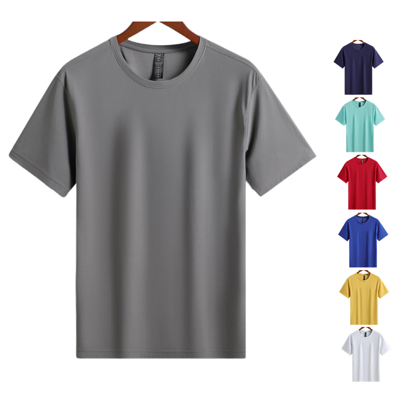 Mens Gym Training 88%nylon 12%spandex T-shirts L-323159