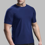 Mens Gym Training 88%nylon 12%spandex T-shirts L-323159 - Honfitwear