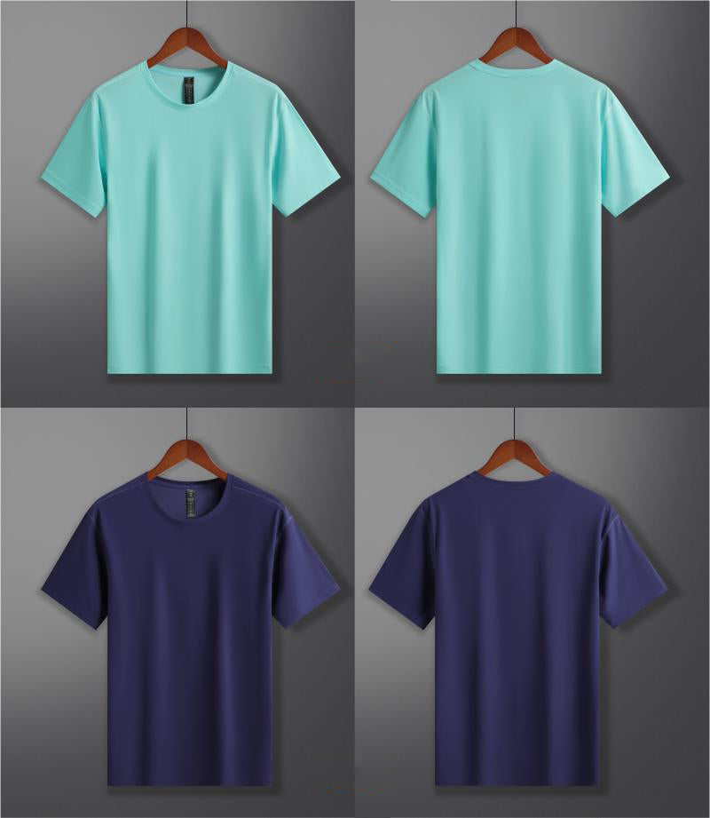 Mens Gym Training 88%nylon 12%spandex T-shirts L-323159