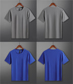 Mens Gym Training 88%nylon 12%spandex T-shirts L-323159
