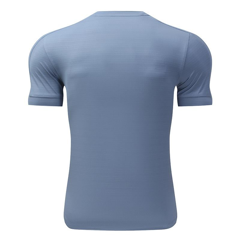 Mens Activewear Workout 87.6%nylon 12.4%spandex T-shirt L-325311