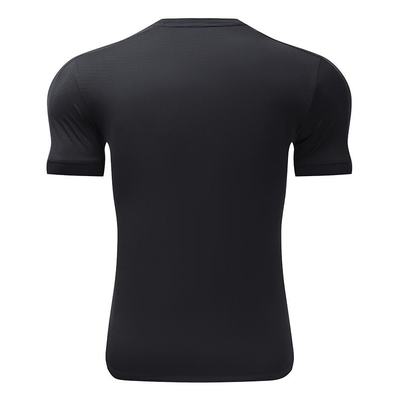 Mens Activewear Workout 87.6%nylon 12.4%spandex T-shirt L-325311