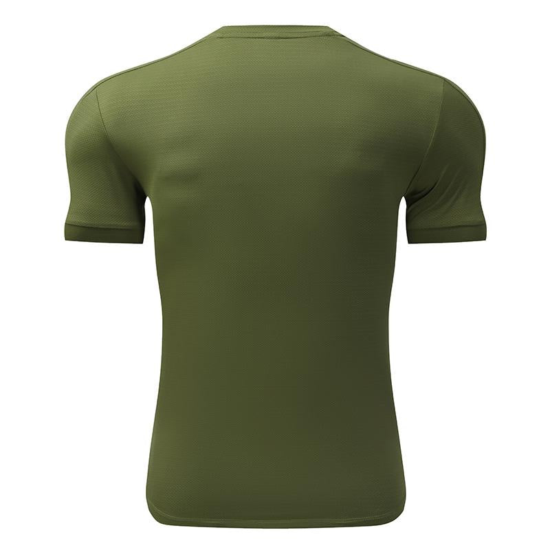 Mens Activewear Workout 87.6%nylon 12.4%spandex T-shirt L-325311
