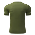 Mens Activewear Workout 87.6%nylon 12.4%spandex T-shirt L-325311