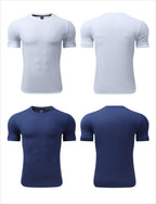 Mens Activewear Workout 87.6%nylon 12.4%spandex T-shirt L-325311
