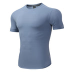 Mens Activewear Workout 87.6%nylon 12.4%spandex T-shirt L-325311