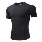 Mens Activewear Workout 87.6%nylon 12.4%spandex T-shirt L-325311