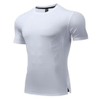 Mens Workout Running 88%polyester 12%spandex T-shirt L-325312