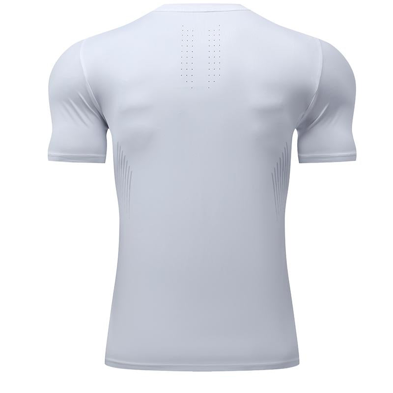Mens Workout Running 88%polyester 12%spandex T-shirt L-325312