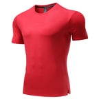 Mens Workout Running 88%polyester 12%spandex T-shirt L-325312