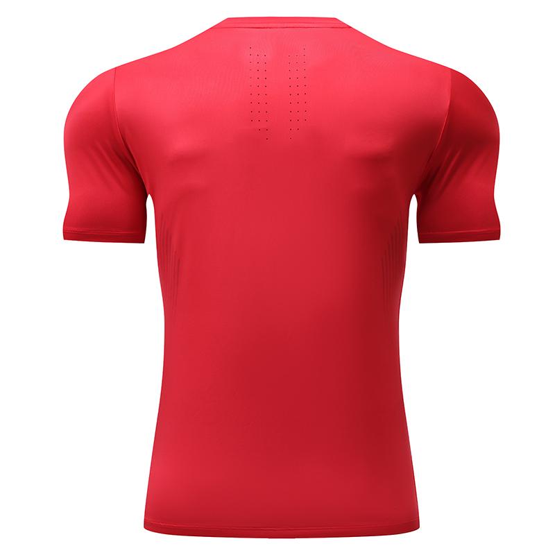 Mens Workout Running 88%polyester 12%spandex T-shirt L-325312