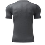 Mens Workout Running 88%polyester 12%spandex T-shirt L-325312