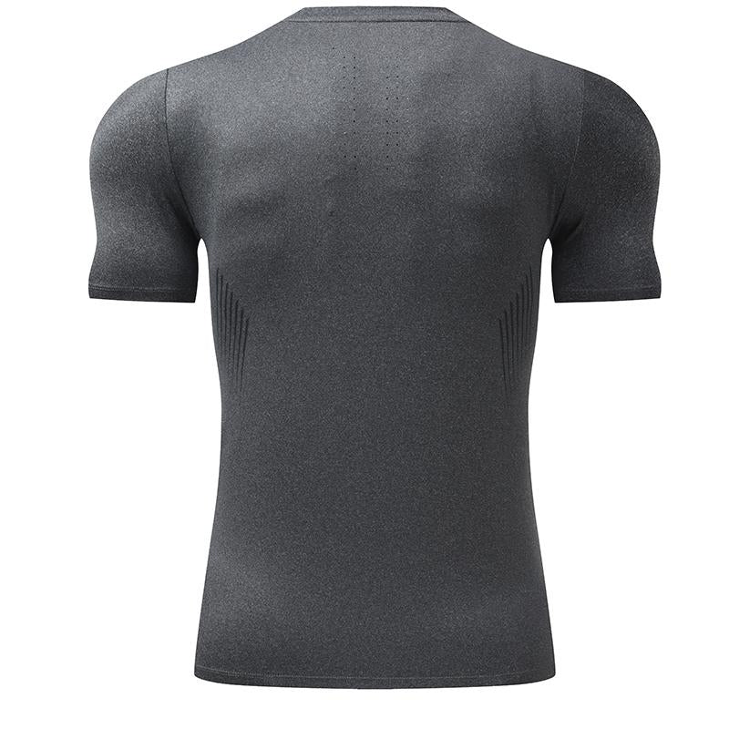 Mens Workout Running 88%polyester 12%spandex T-shirt L-325312