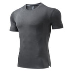 Mens Workout Running 88%polyester 12%spandex T-shirt L-325312