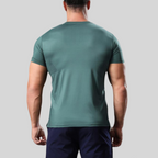 Mens Workout Running 88%polyester 12%spandex T-shirt L-325312