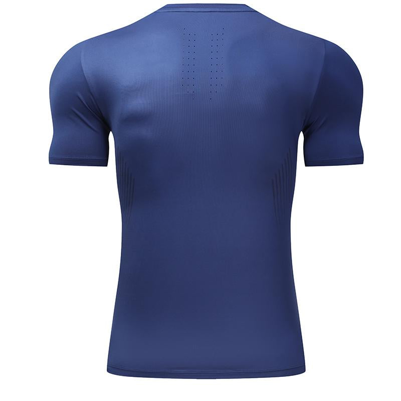 Mens Workout Running 88%polyester 12%spandex T-shirt L-325312