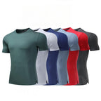 Mens Workout Running 88%polyester 12%spandex T-shirt L-325312