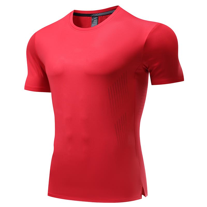 Mens Workout Running 88%polyester 12%spandex T-shirt L-325312