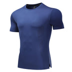 Mens Workout Running 88%polyester 12%spandex T-shirt L-325312