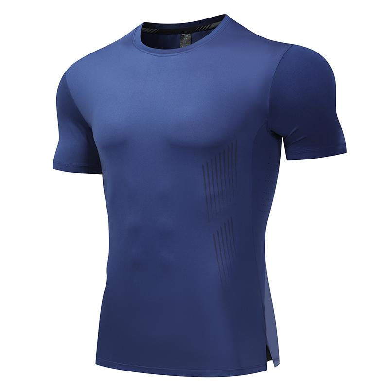 Mens Workout Running 88%polyester 12%spandex T-shirt L-325312