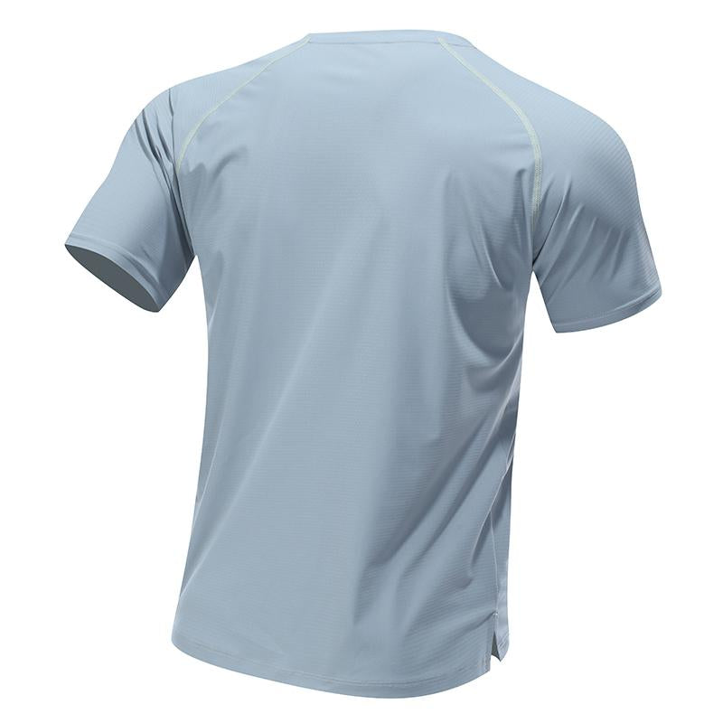 Mens Sports Workout 80%polyester 20%spandex T-shirt L-325313