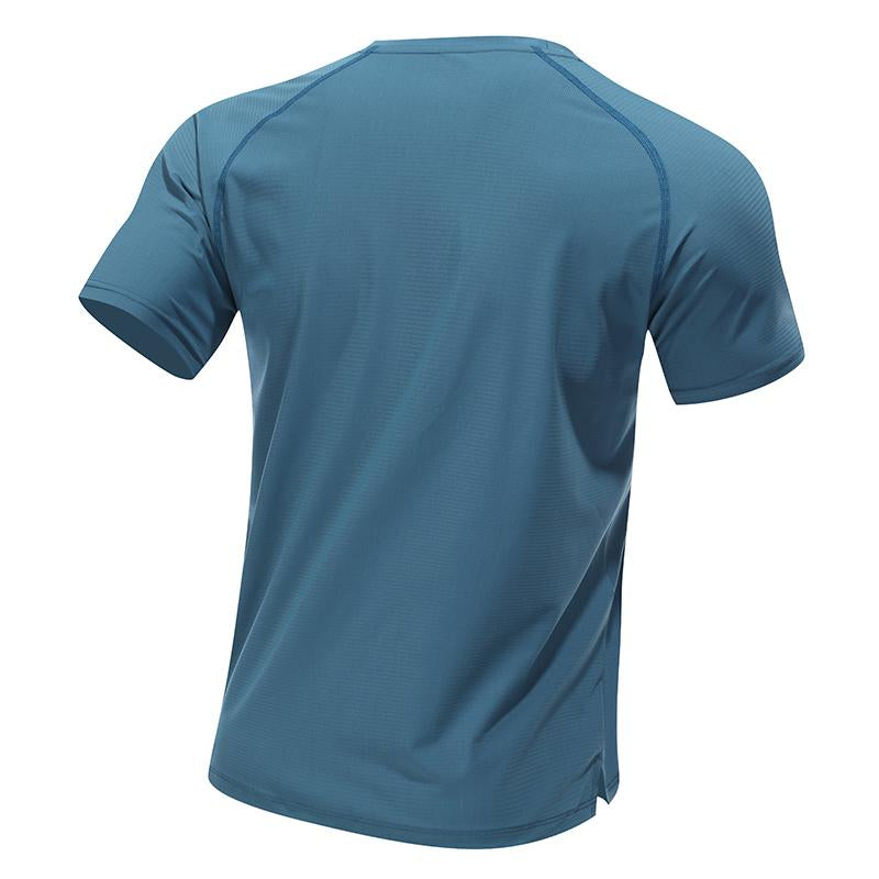 Mens Sports Workout 80%polyester 20%spandex T-shirt L-325313