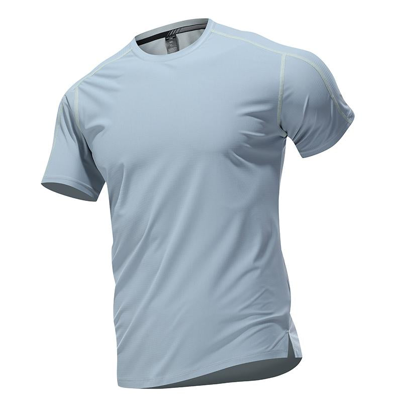 Mens Sports Workout 80%polyester 20%spandex T-shirt L-325313