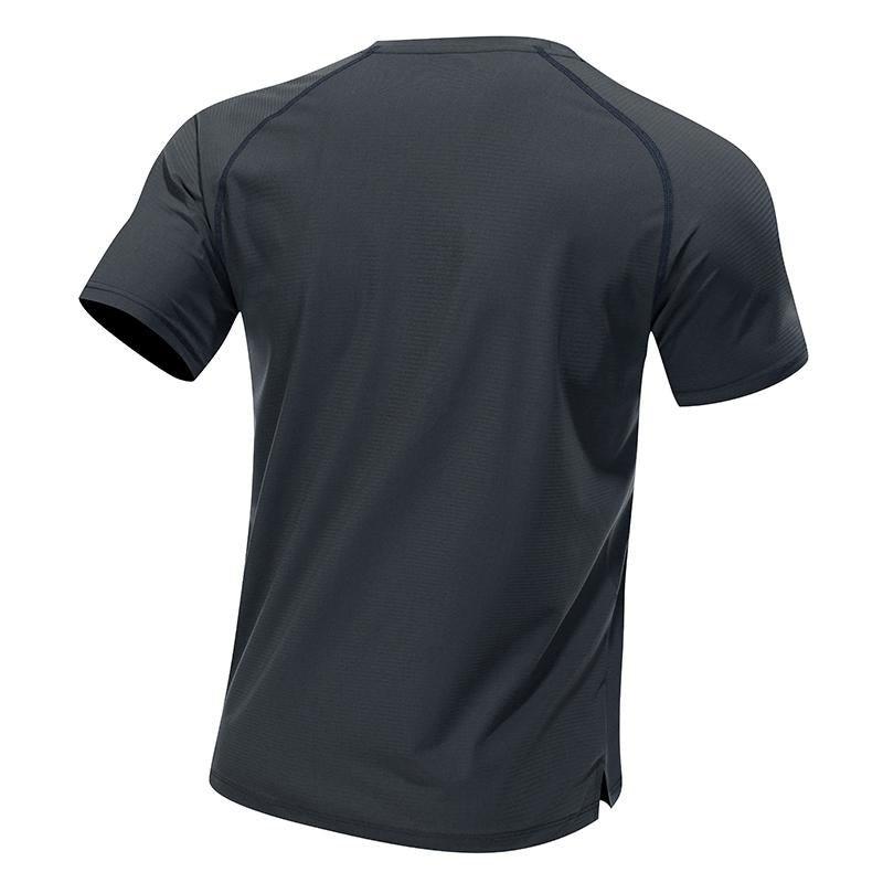 Mens Sports Workout 80%polyester 20%spandex T-shirt L-325313