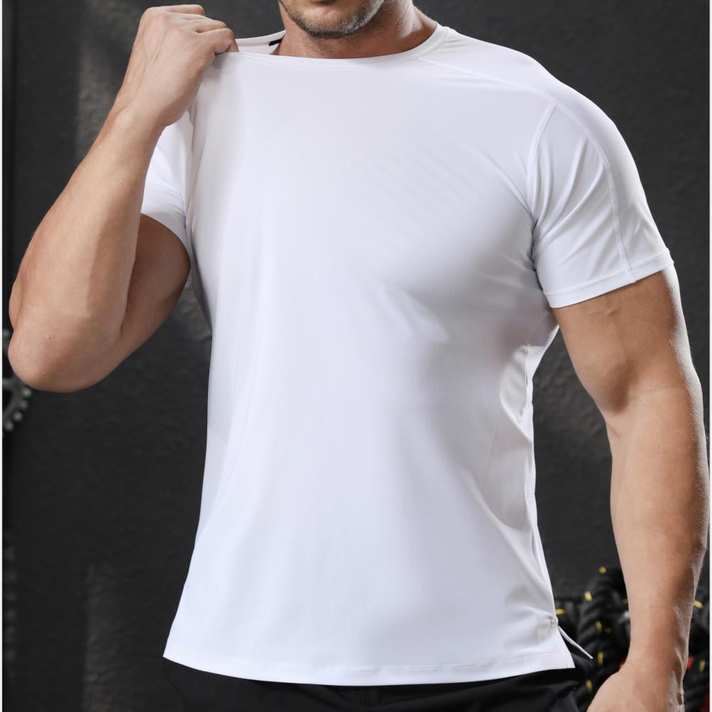 Mens Sports Workout 80%polyester 20%spandex T-shirt L-325313