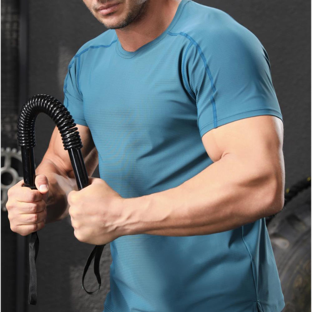 Mens Sports Workout 80%polyester 20%spandex T-shirt L-325313