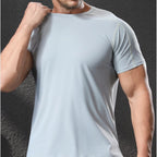 Mens Sports Workout 80%polyester 20%spandex T-shirt L-325313
