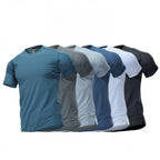 Mens Sports Workout 80%polyester 20%spandex T-shirt L-325313