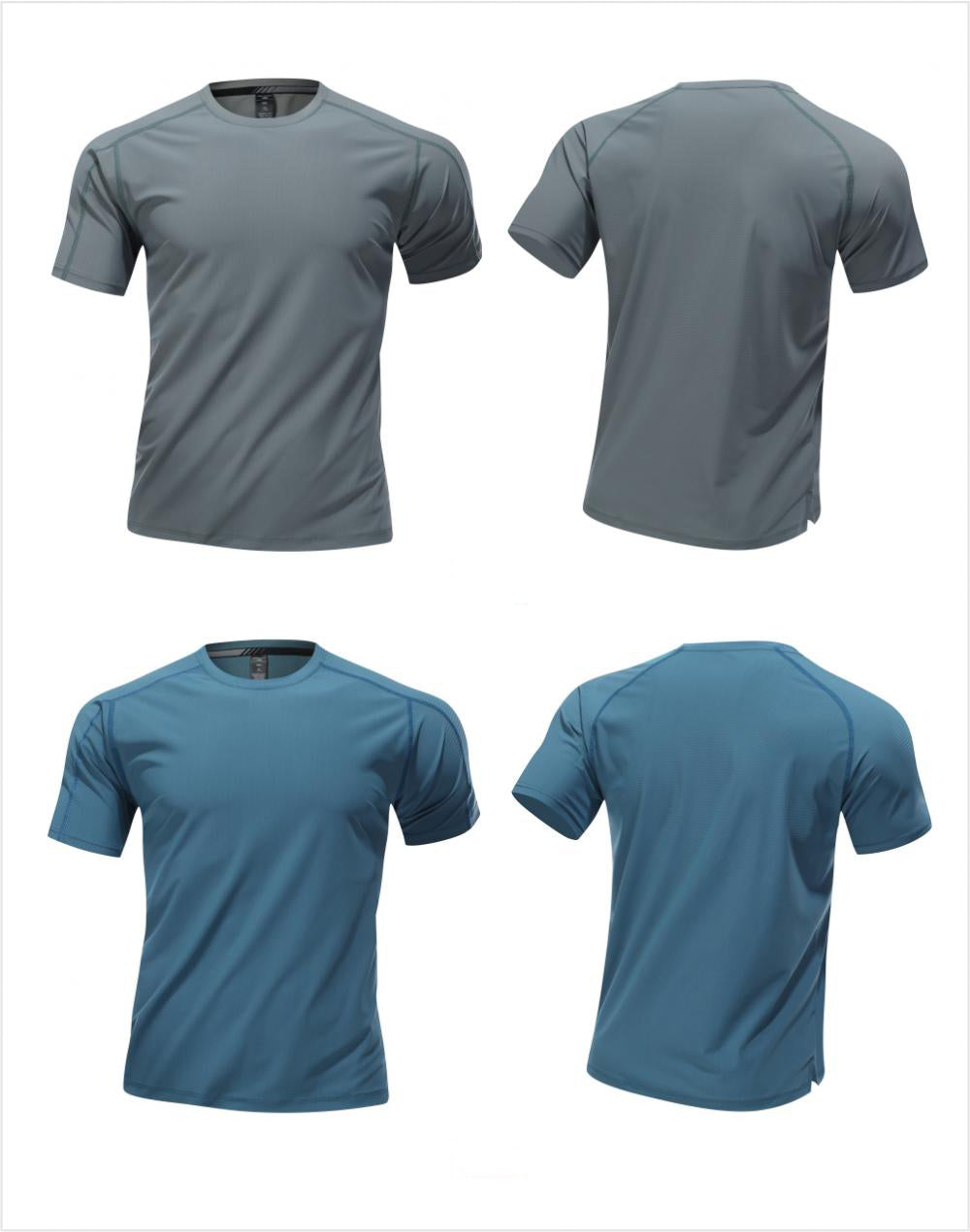 Mens Sports Workout 80%polyester 20%spandex T-shirt L-325313