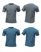 Mens Sports Workout 80%polyester 20%spandex T-shirt L-325313