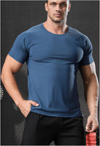 Mens Sports Workout 80%polyester 20%spandex T-shirt L-325313