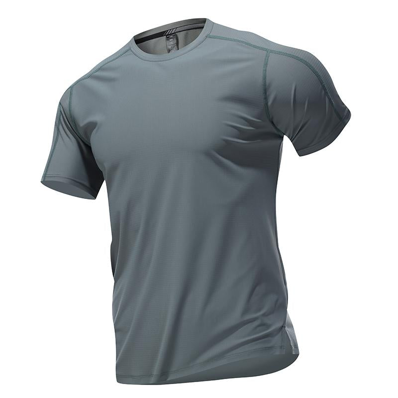 Mens Sports Workout 80%polyester 20%spandex T-shirt L-325313