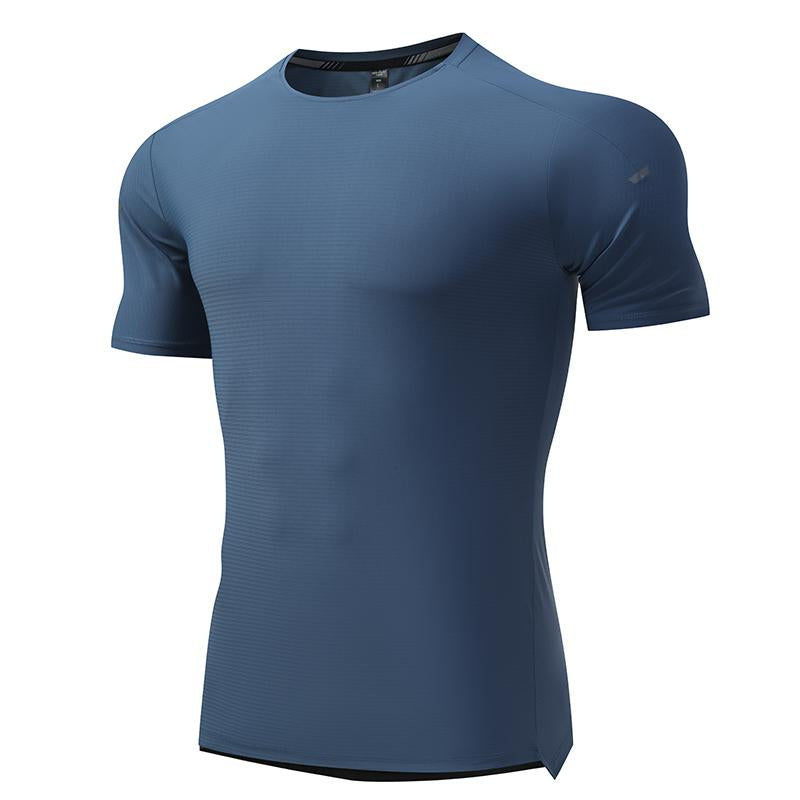 Mens Gym Workout 80%polyester 20%spandex Tshirt L-325314