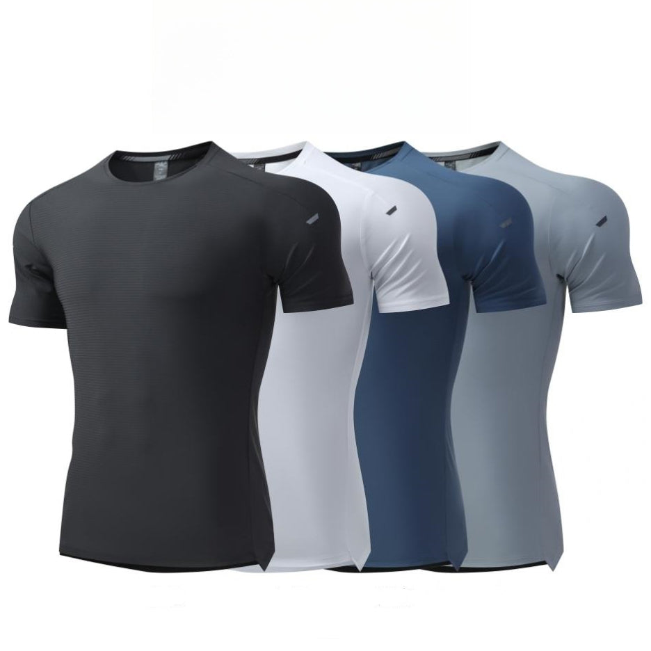 Mens Gym Workout 80%polyester 20%spandex Tshirt L-325314