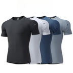 Mens Gym Workout 80%polyester 20%spandex Tshirt L-325314