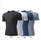 Mens Gym Workout 80%polyester 20%spandex Tshirt L-325314