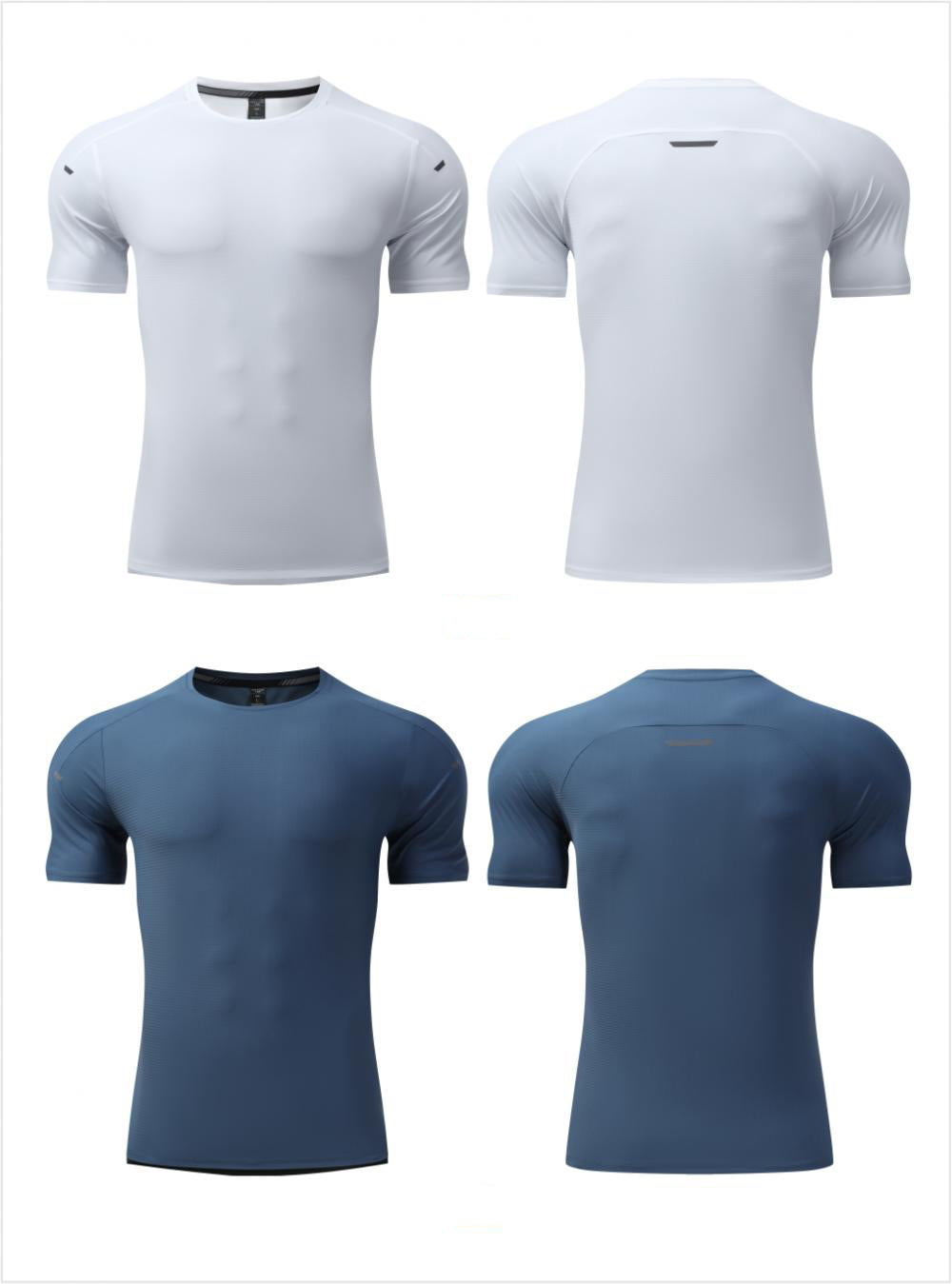 Mens Gym Workout 80%polyester 20%spandex Tshirt L-325314