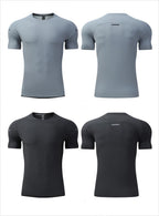 Mens Gym Workout 80%polyester 20%spandex Tshirt L-325314
