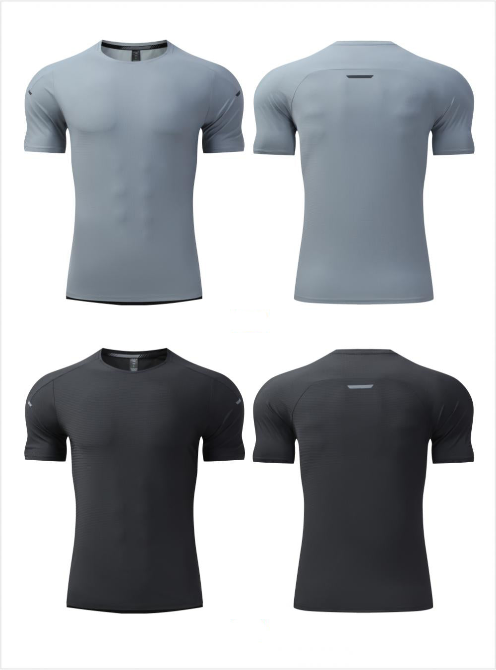 Mens Gym Workout 80%polyester 20%spandex Tshirt L-325314