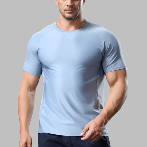 Mens Sportswear Training 88%polyester 12%spandex Tshirt L-325315 - Honfitwear
